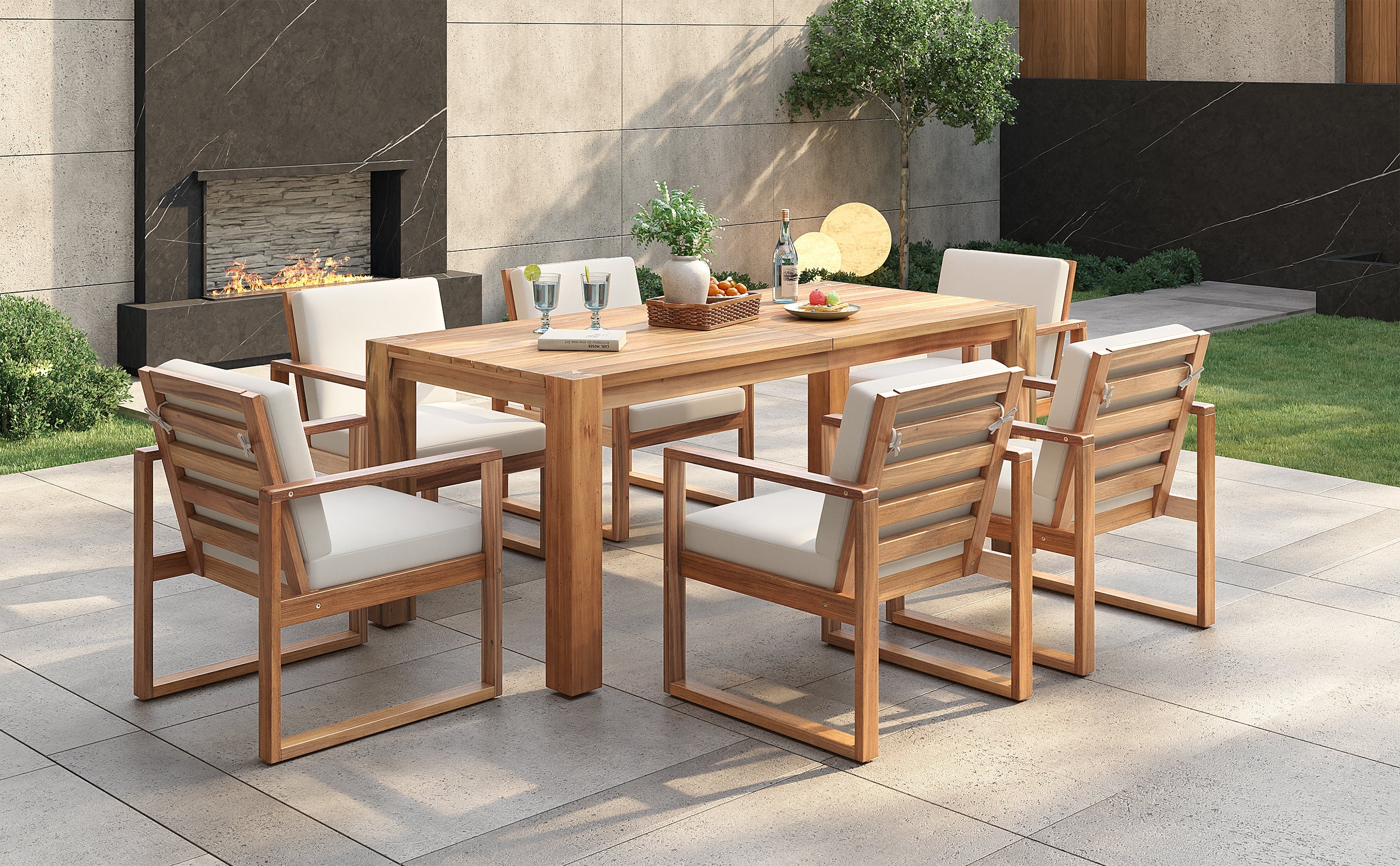 TREXM Patio Table and Chairs Set